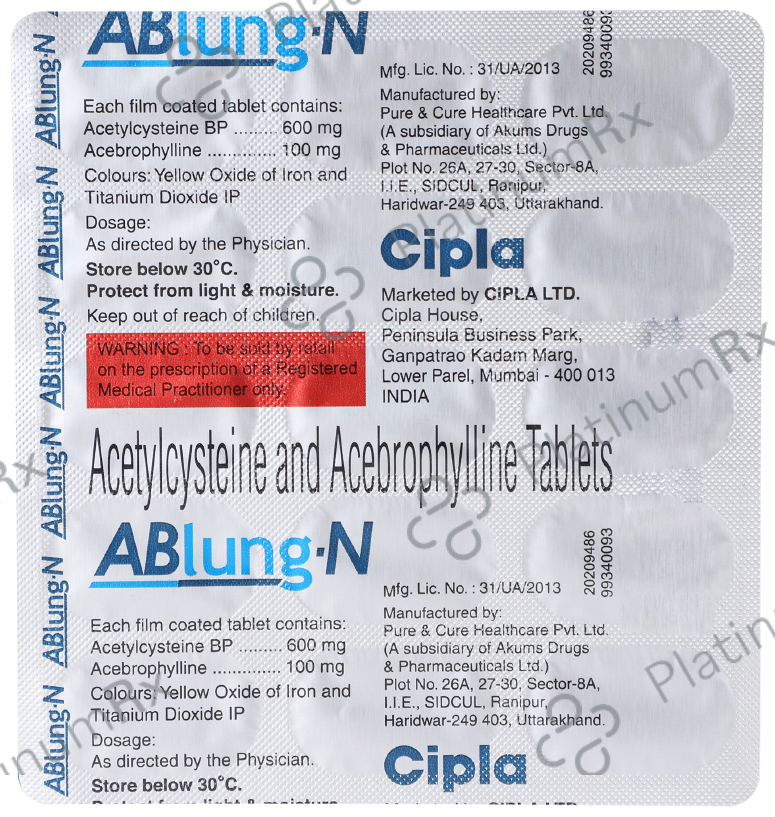 Ablung N 100/600mg Tablet 15s