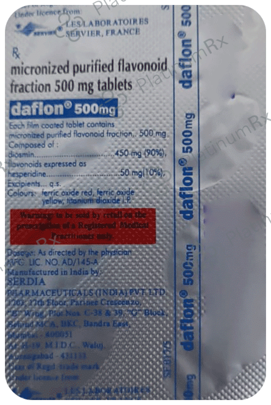Daflon 500 mg Tablet 8 tablets