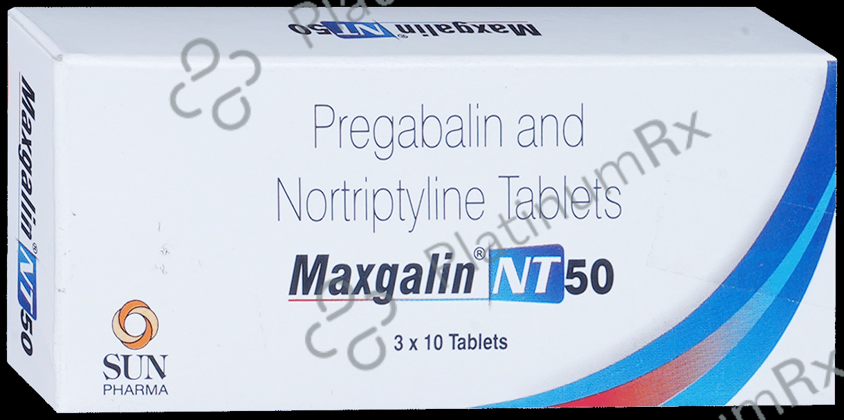 Maxgalin NT 50mg/10mg Tablet