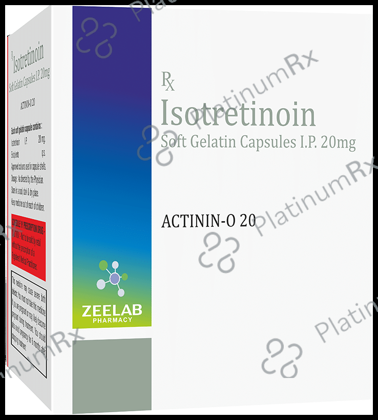 Actinin O 20mg Soft Gelatin Capsule