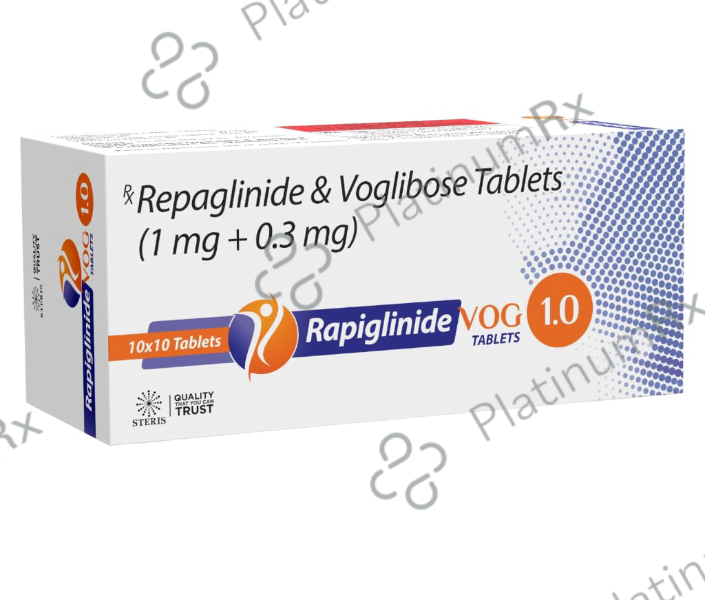 Rapiglinide Vog 1/0.3mg Tablet 10s