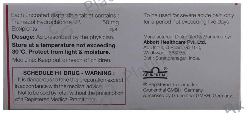 Contramal DT 50mg Tablet