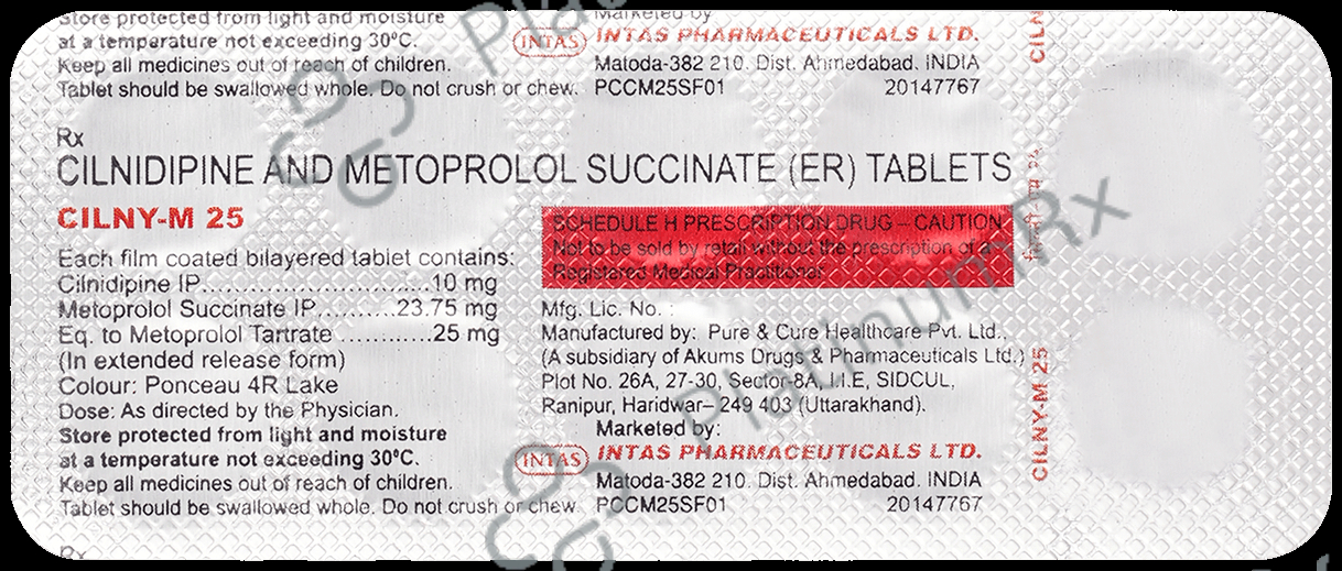 Cilny M 10mg/25mg Tablet