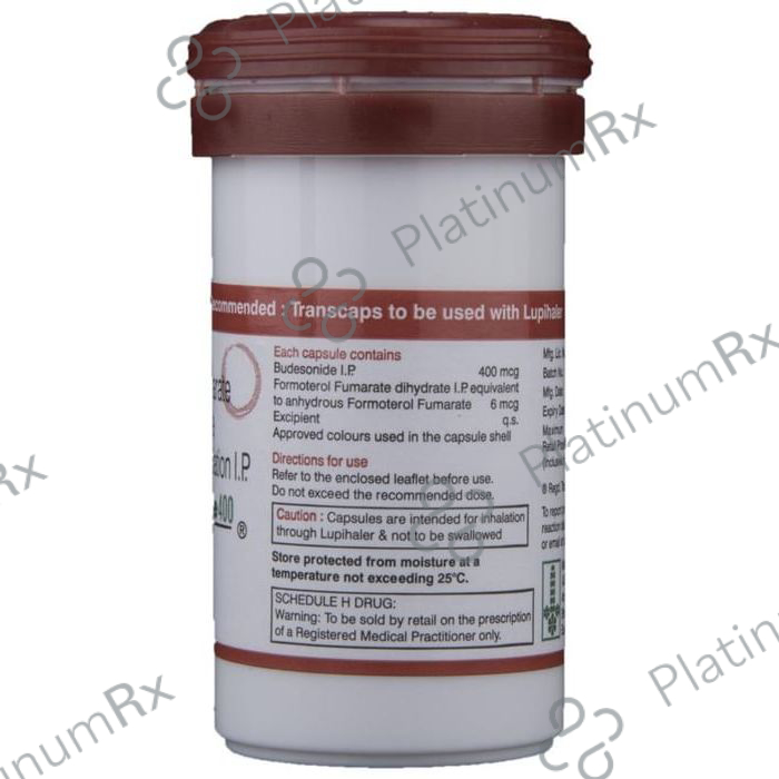 Budamate 6/400mcg Transcaps 30s