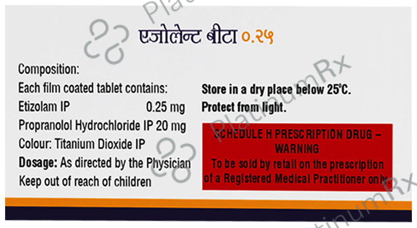 Ezolent-Beta 0.25 Tablet