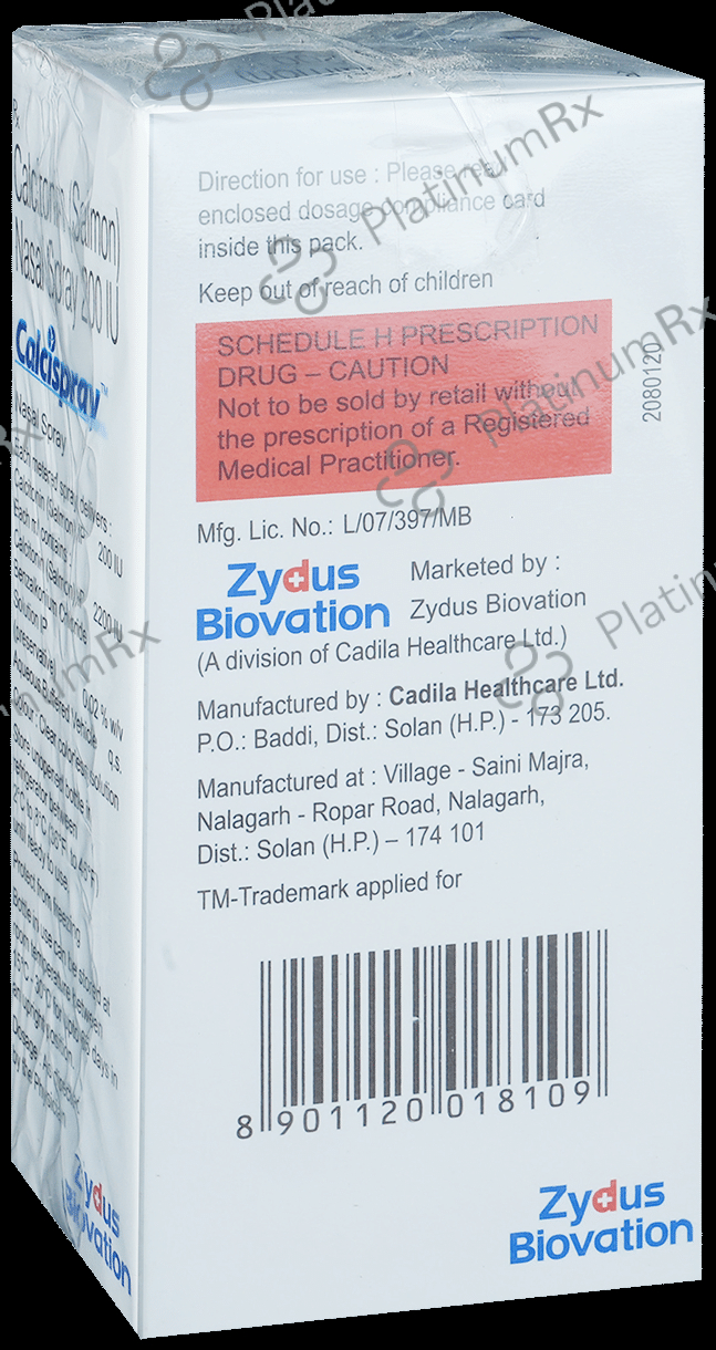 Calcispray 200IU Nasal Spray