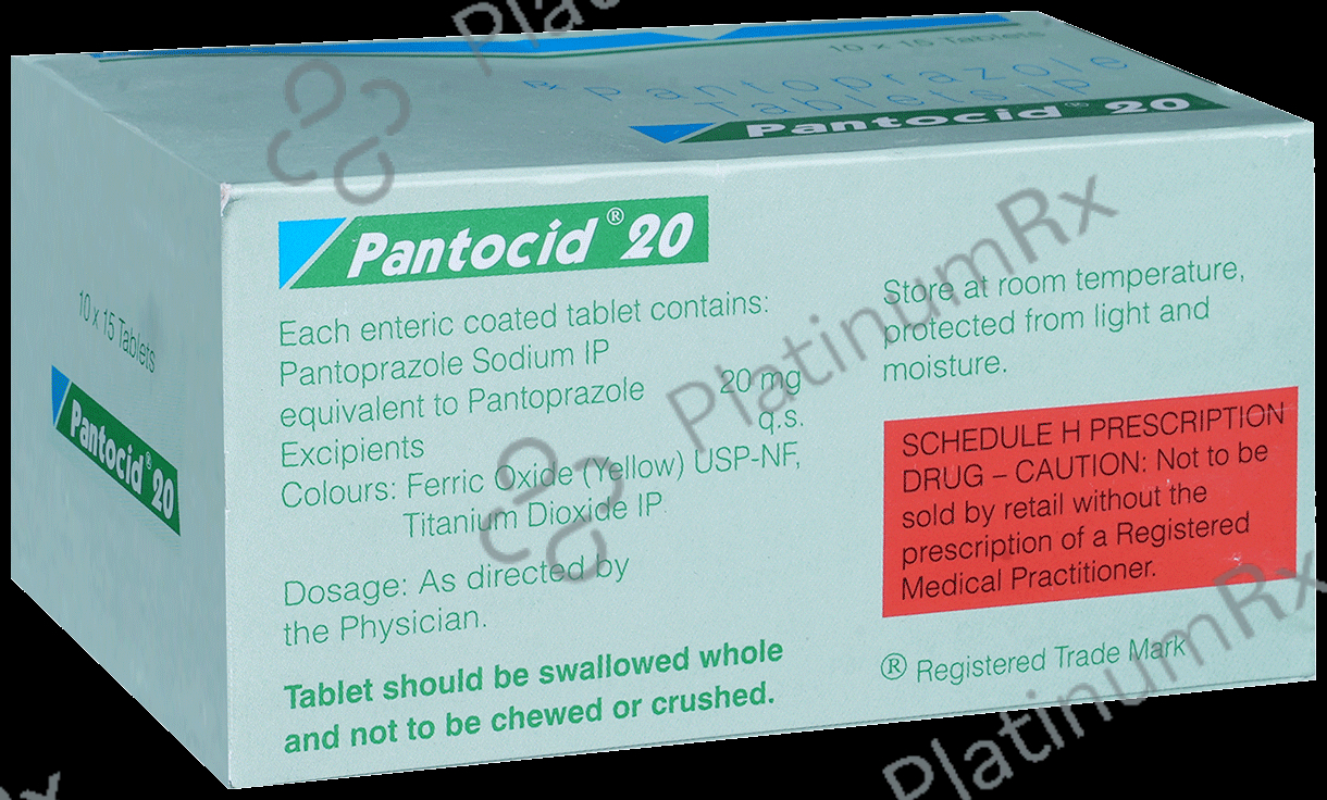 Pantocid 20mg Tablet 15s