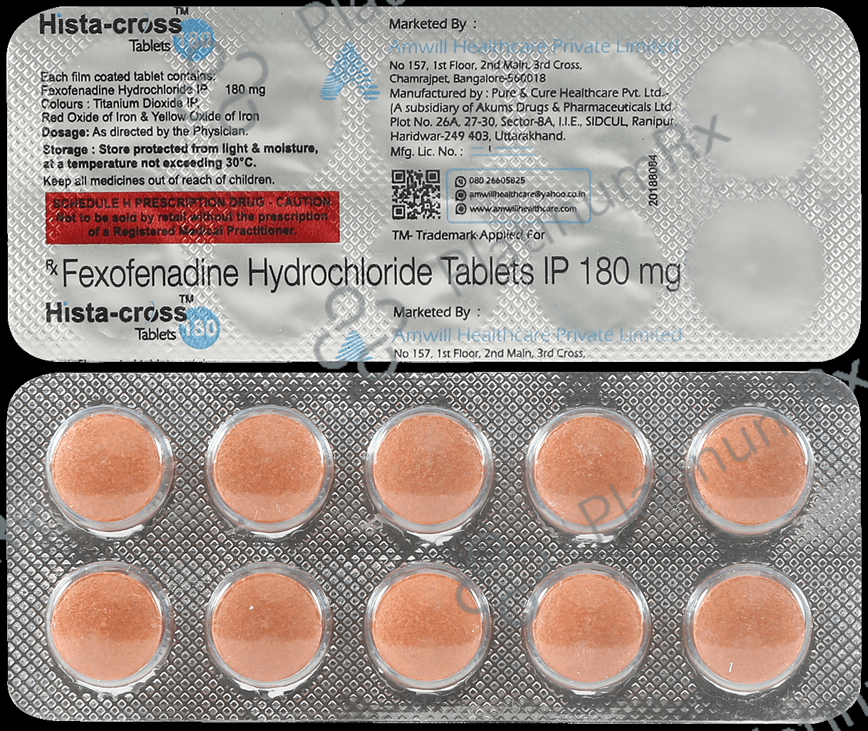 Histacross 180mg Tablet 10s