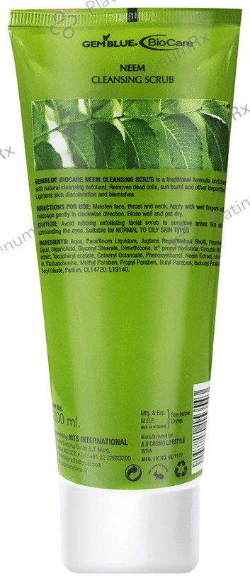 Gemblue Biocare Neem Cleansing Scrub