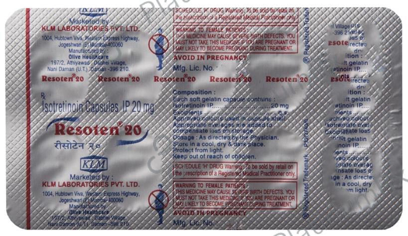 Resoten 20mg Capsule 10s