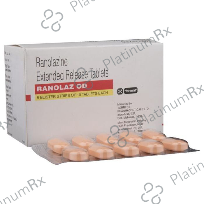 Ranolaz OD ER 1000mg Tablet 10s