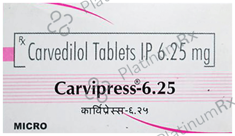 Carvipress 6.25 Tablet