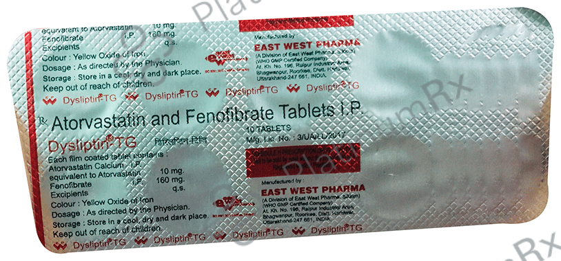 Dysliptin TG 10/160mg Tablet 10s