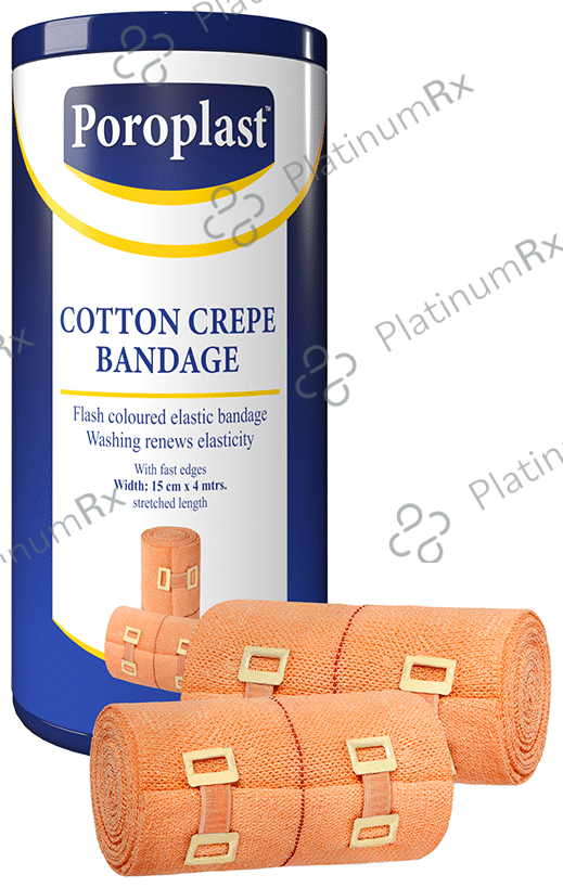 Poroplast Cotton Crepe Bandage 15cm x 4m