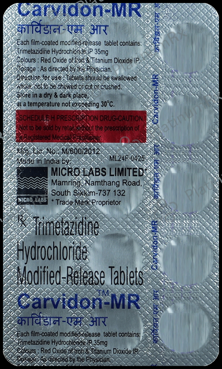 Carvidon MR 35mg Tablet 15s