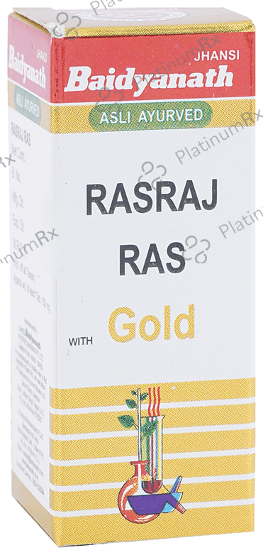 Baidyanath (Jhansi) Rasraj Ras with Gold Tablet 10 tablets