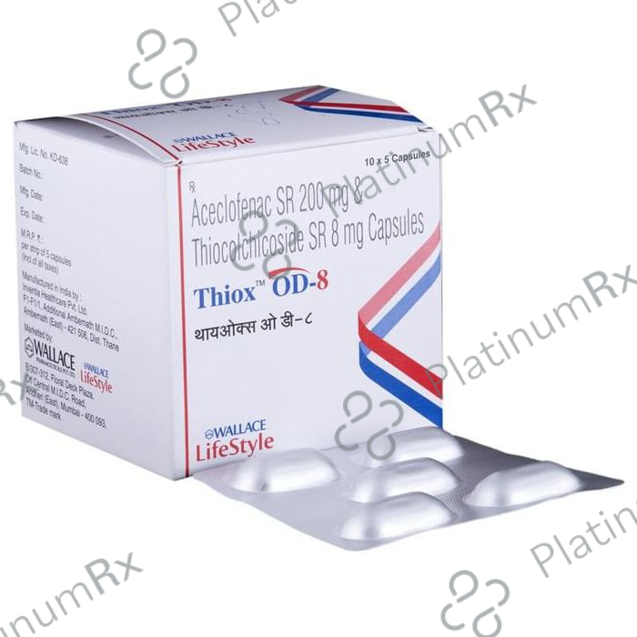 Thiox OD 8/200mg Capsule SR 5s