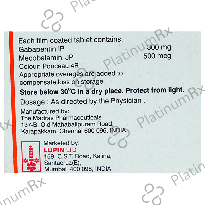 Gabastar-M 300mg/500mcg Tablet