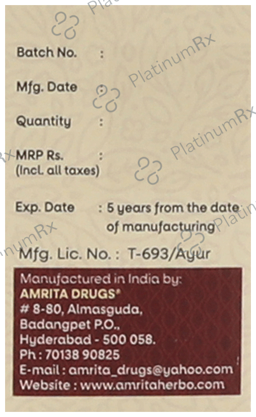 Amrita Vasant Kusumakar Ras Tablet 100 tablets