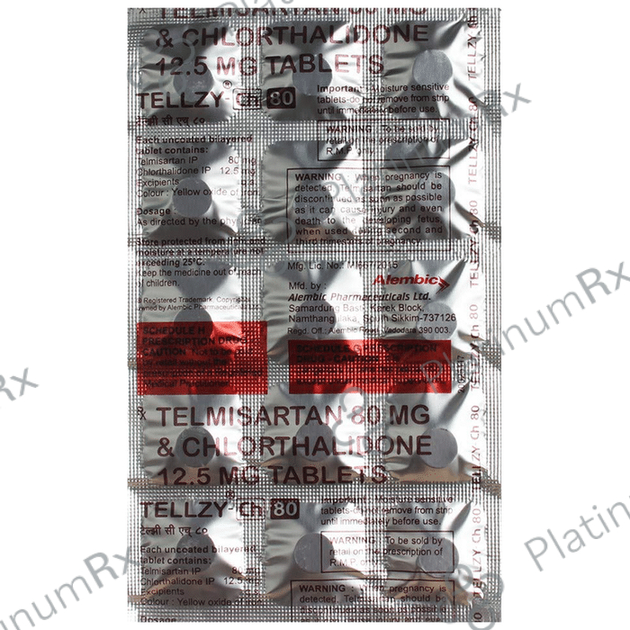 Tellzy CH 12.5/80mg Tablet 15s