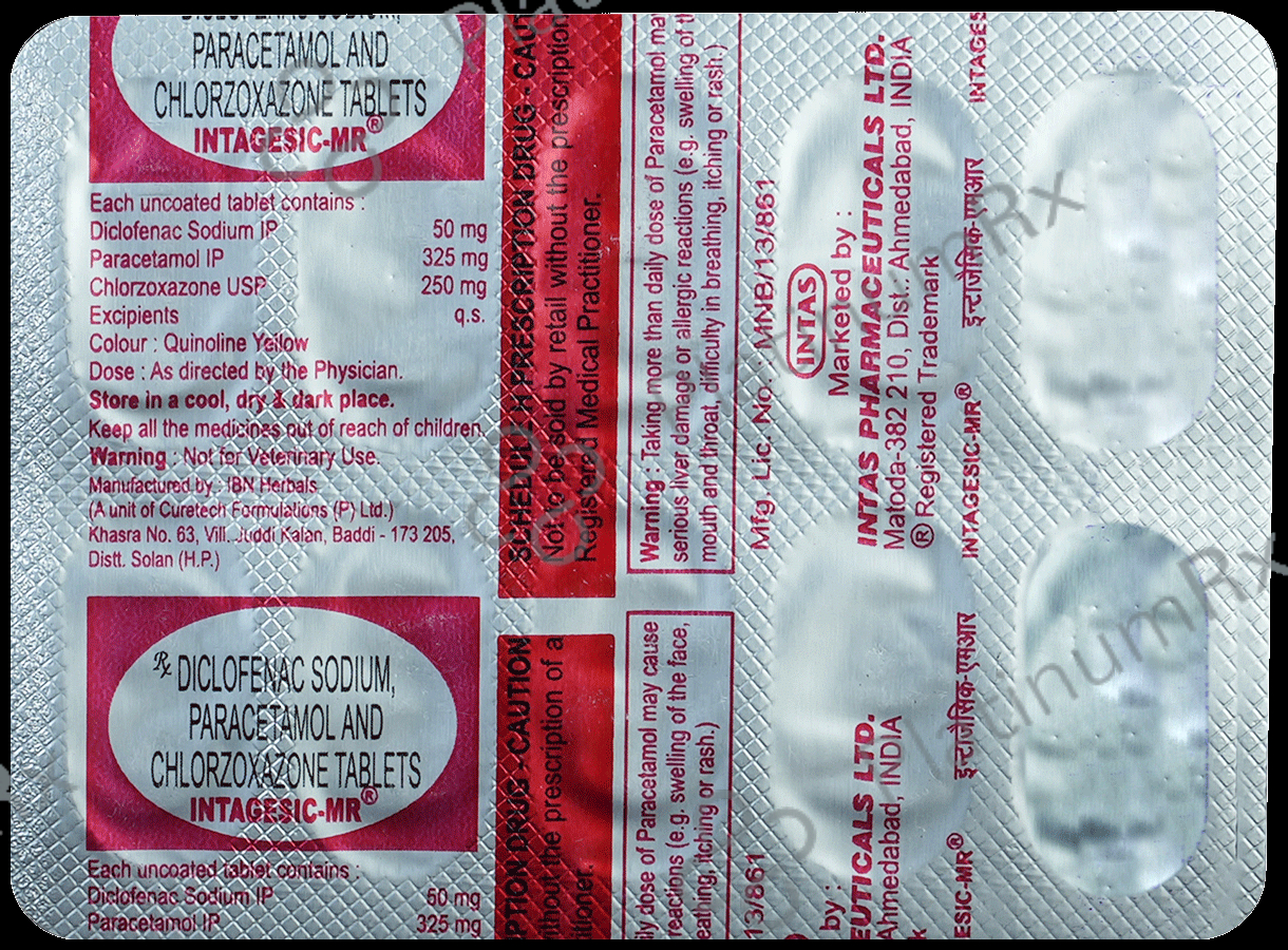 Intagesic MR 250/50/325mg Tablet 10s