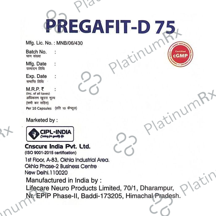 Pregafit-D 75 Capsule