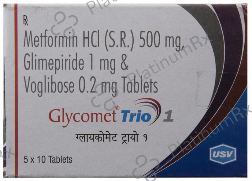 Glycomet Trio 1/500/0.2mg Tablet SR 10s