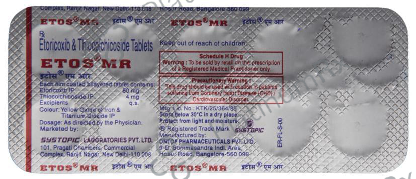 Etos MR 60/4mg Tablet 10s