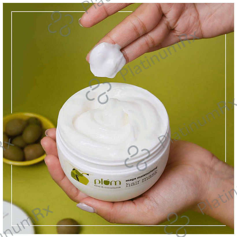 Plum Olive & Macadamia Mega Moisturizing Hair Mask - Sulphate & Silicone-Free