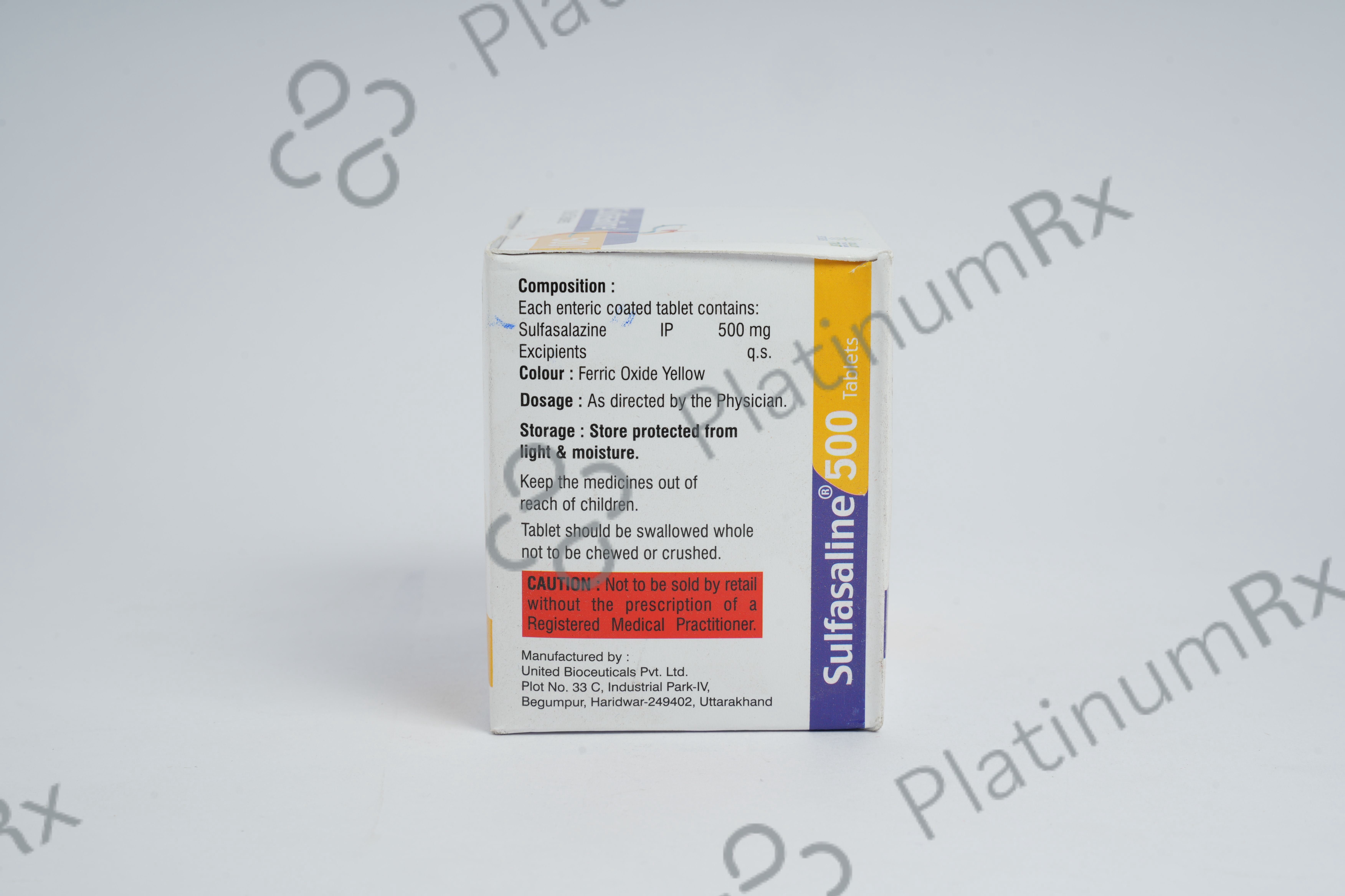 Sulfasaline 500mg Tablet 15s