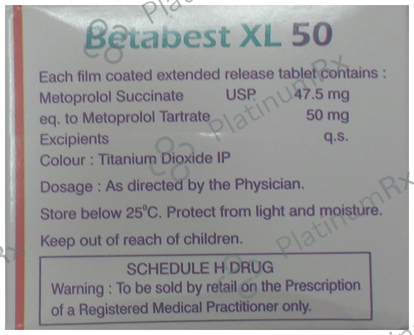 Betabest XL 50mg Tablet 10s