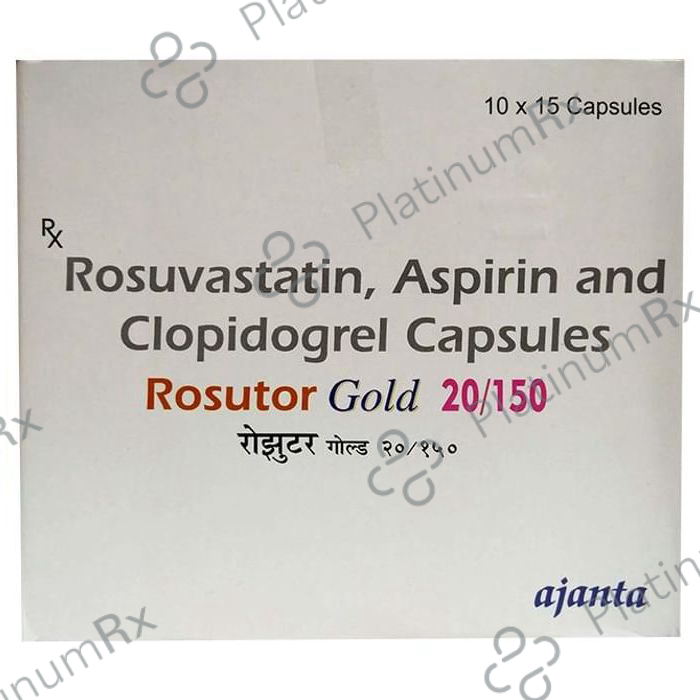 Rosutor Gold 20/150/75mg Capsule 15s