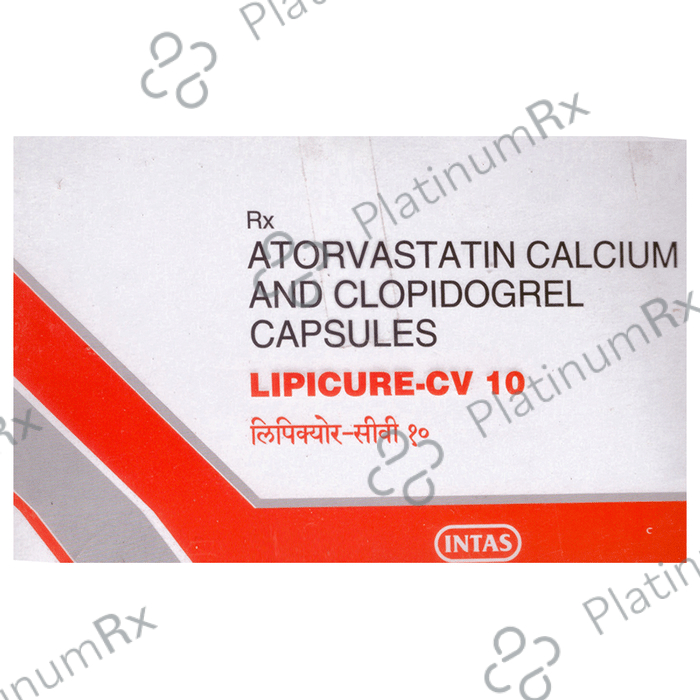 Lipicure CV 10/75mg Capsule 10s