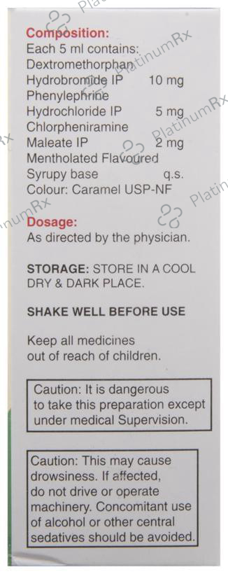 Ascoril D Junior 2/10/5mg Cough Syrup 60ml