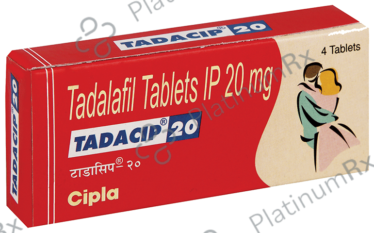 Tadacip 20mg Tab 4s