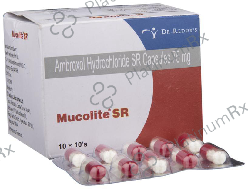 Mucolite 75mg Capsule SR 10s