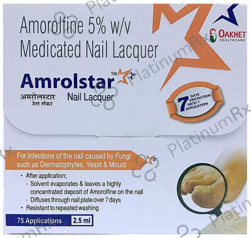 Amrolstar 5% Nail Lacquer 1s