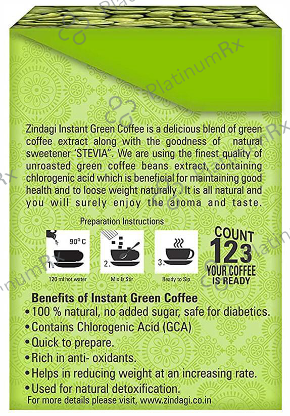 Zindagi Instant Green Coffee Powder (1 gm Each)