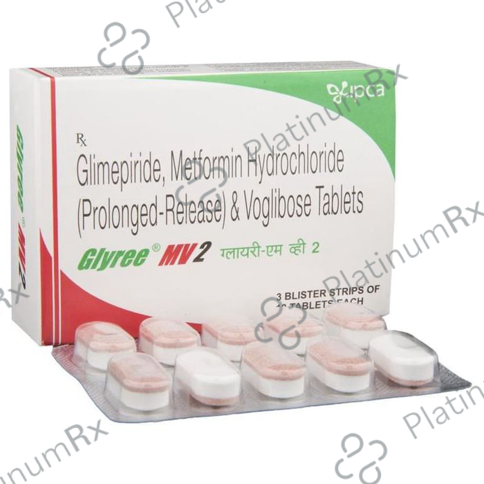 Glyree MV 2/500/0.2mg Tablet PR 10s