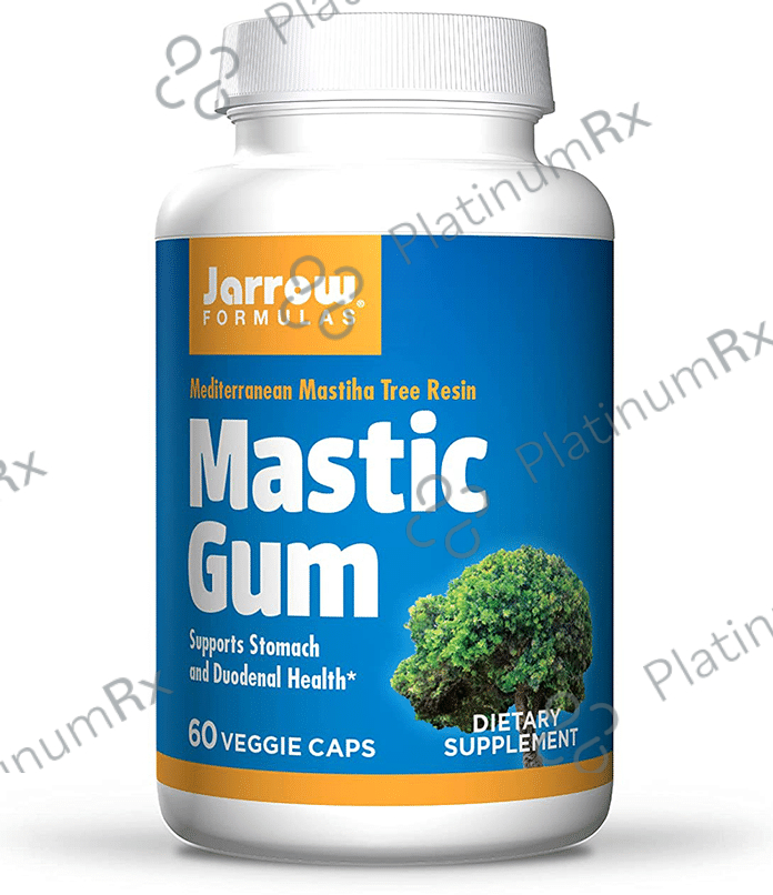 Jarrow Formulas Mastic Gum 1000mg Veggie Capsule - For Stomach & Duodenal Health