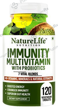 Nature Life Nutrition Immunity Multivitamins with Probiotics Vegetarian Tablet