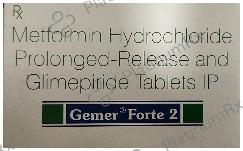 Gemer Forte 2/850mg Tablet PR 10s