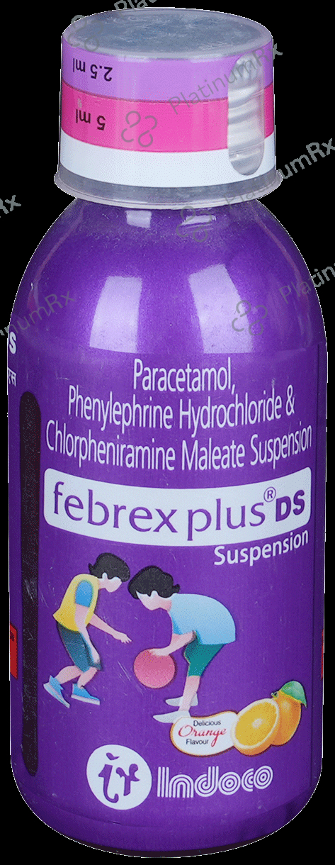 Febrex Plus DS 2/250/5mg Oral Suspension 60ml
