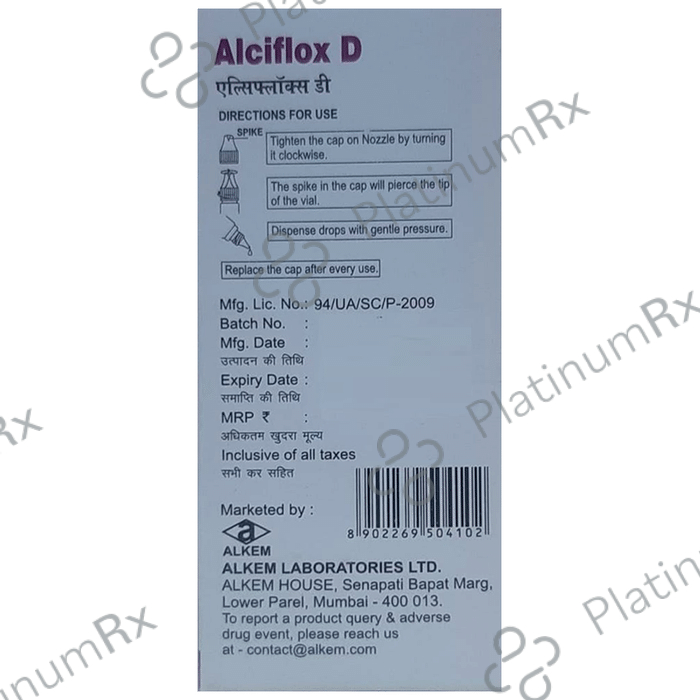 Alciflox D Eye/Ear Drop 10ml