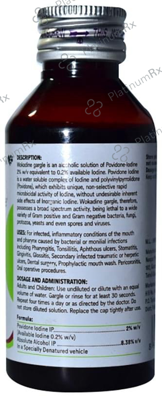 Wokadine Germicide 2% Gargle 100ml