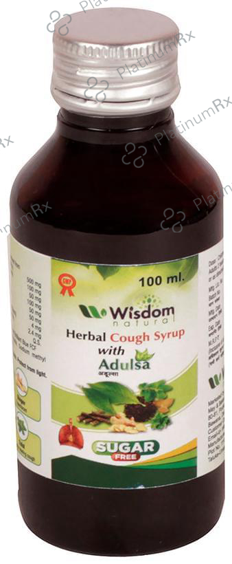 Wisdom Natural Herbal Cough Syrup with Adulsa Sugar Free