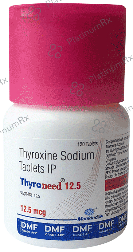 Thyroneed 12.5mcg Tablet 120s