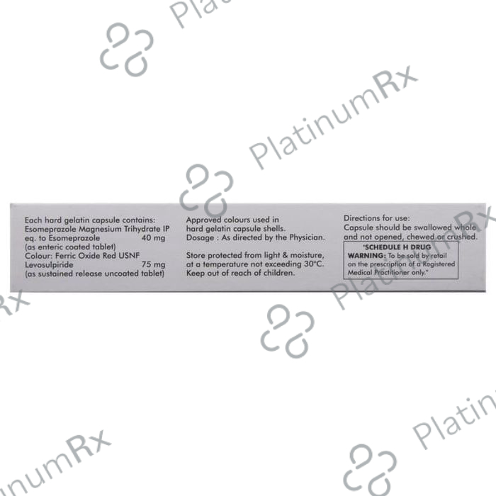 Esofag L 75/40mg Capsule SR 10s