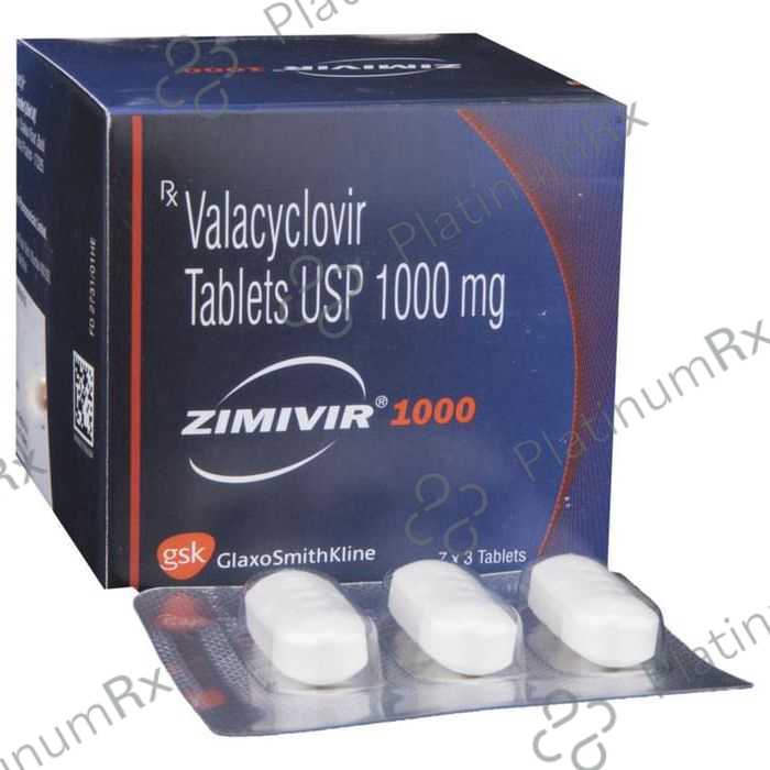 Zimivir 1000mg Tablet 3s
