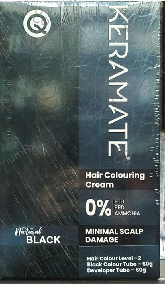 Keramate Hair Colour Cream Black 60gm